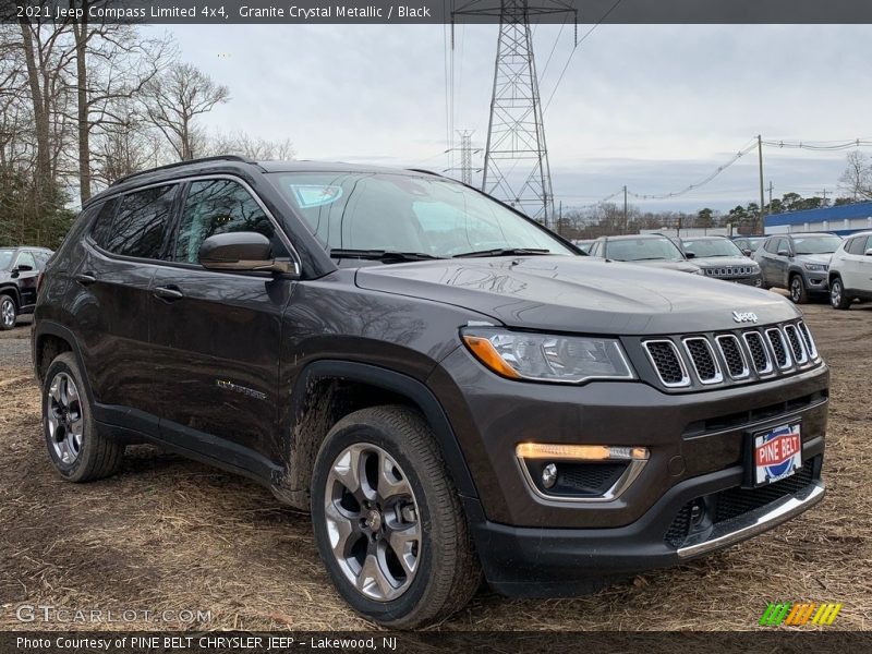 Granite Crystal Metallic / Black 2021 Jeep Compass Limited 4x4