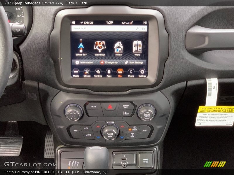 Black / Black 2021 Jeep Renegade Limited 4x4