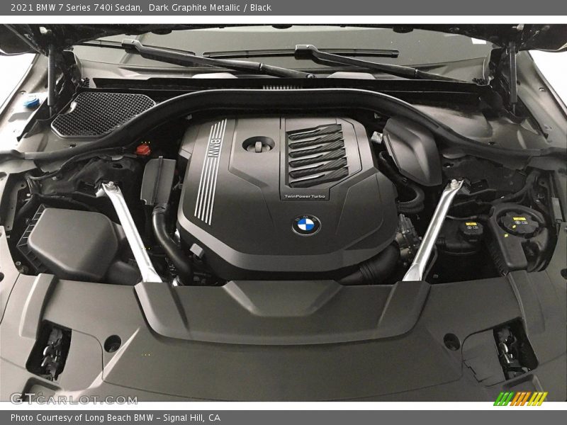 Dark Graphite Metallic / Black 2021 BMW 7 Series 740i Sedan