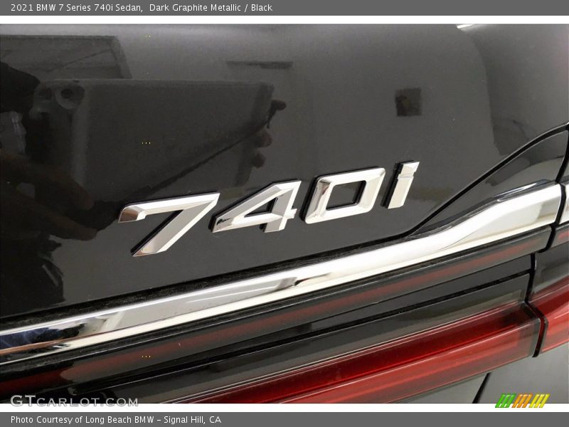 Dark Graphite Metallic / Black 2021 BMW 7 Series 740i Sedan