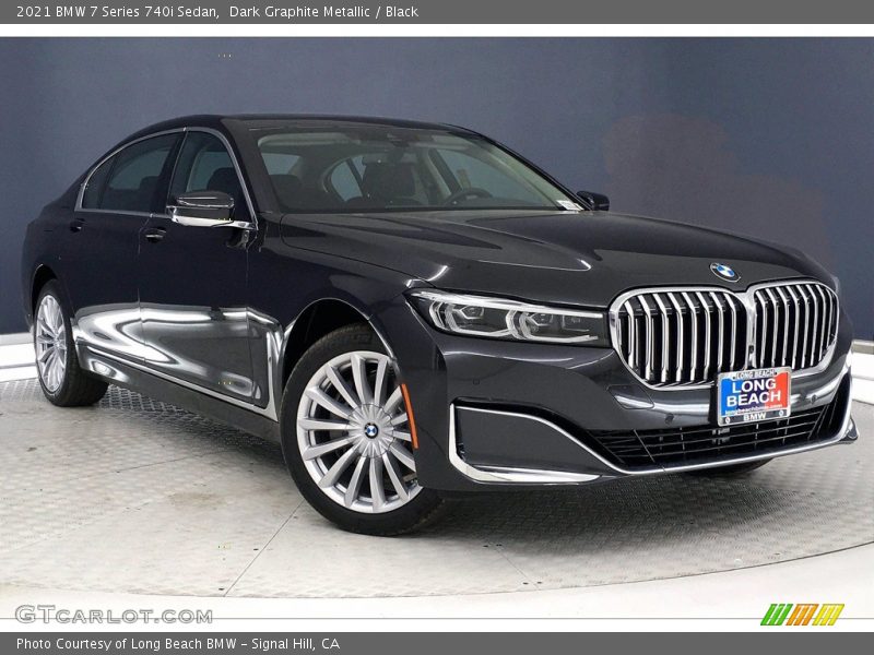 Dark Graphite Metallic / Black 2021 BMW 7 Series 740i Sedan