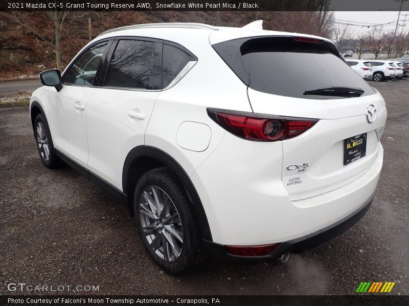 Snowflake White Pearl Mica / Black 2021 Mazda CX-5 Grand Touring Reserve AWD