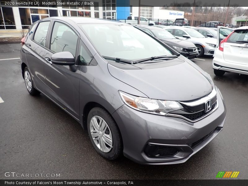 Modern Steel Metallic / Black 2020 Honda Fit LX