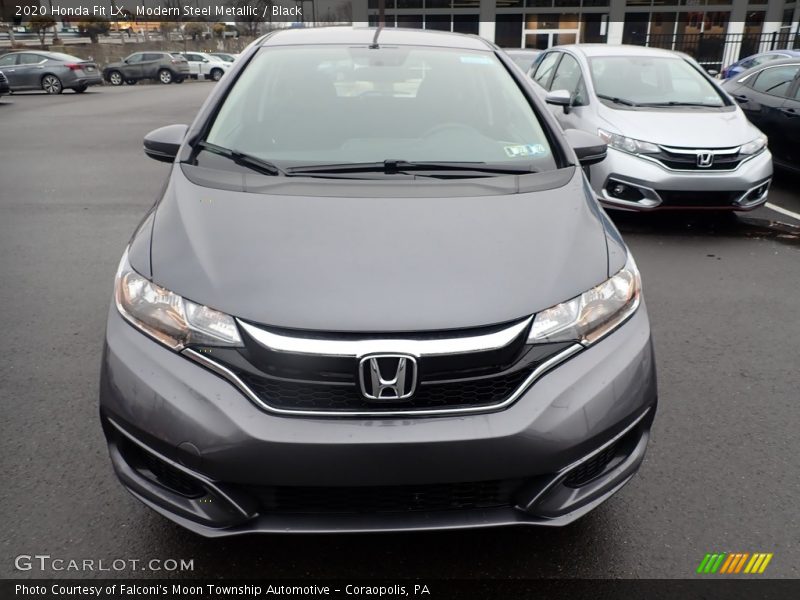 Modern Steel Metallic / Black 2020 Honda Fit LX