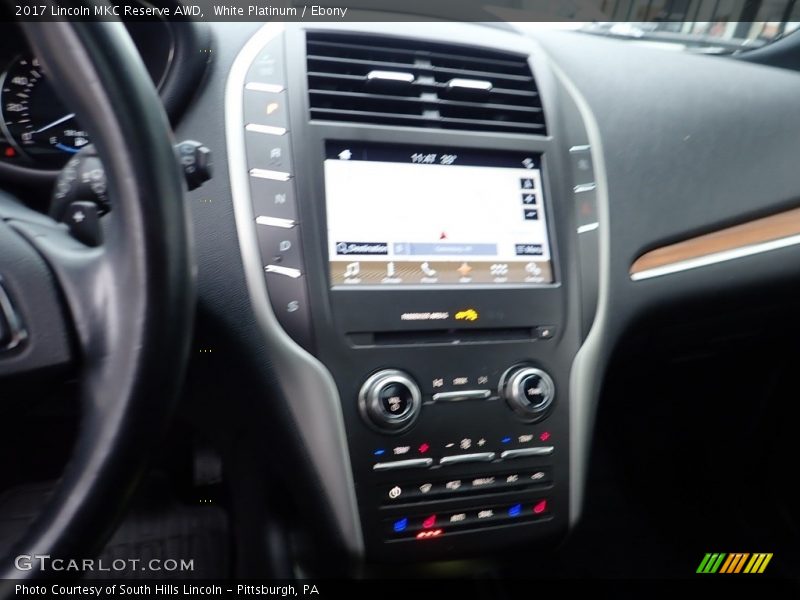 White Platinum / Ebony 2017 Lincoln MKC Reserve AWD