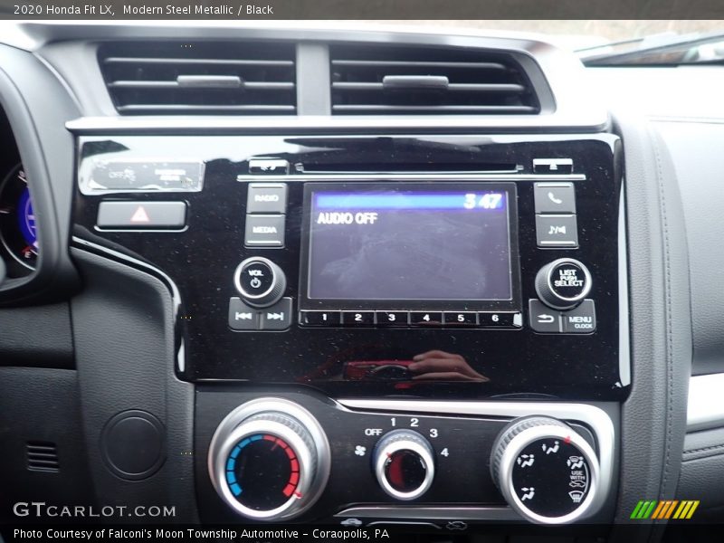 Modern Steel Metallic / Black 2020 Honda Fit LX