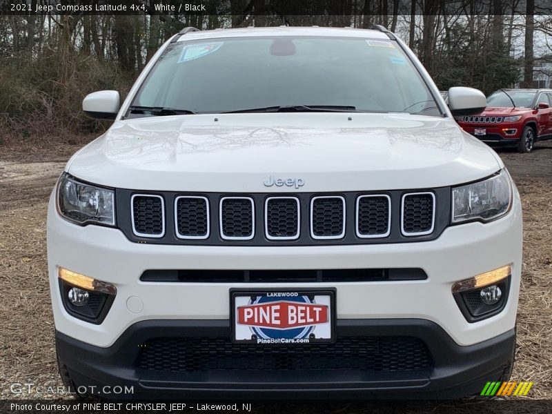 White / Black 2021 Jeep Compass Latitude 4x4