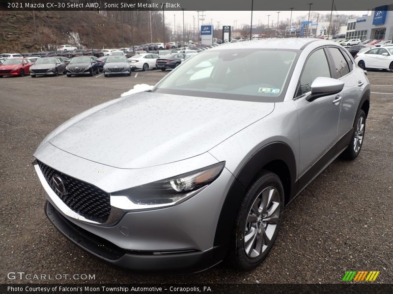 Sonic Silver Metallic / Black 2021 Mazda CX-30 Select AWD