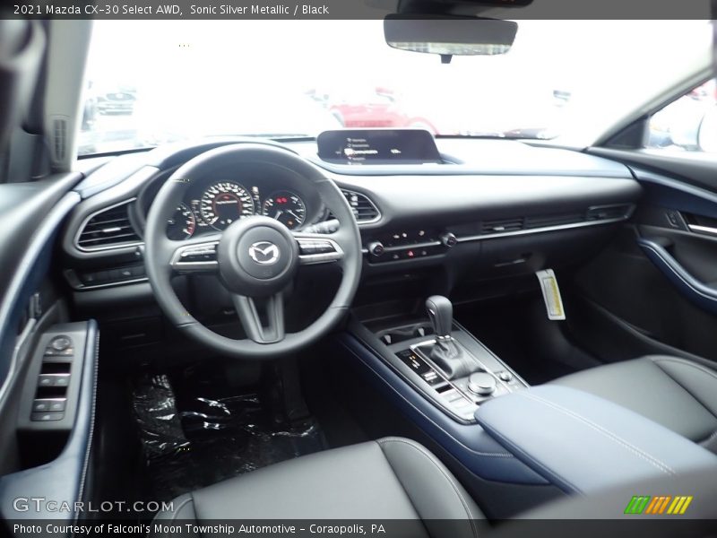 Sonic Silver Metallic / Black 2021 Mazda CX-30 Select AWD