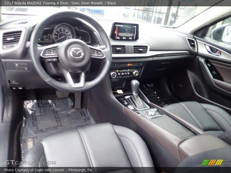 Sonic Silver Metallic / Black 2017 Mazda MAZDA3 Touring 4 Door