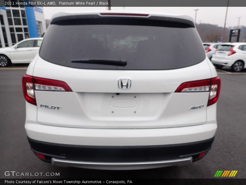 Platinum White Pearl / Black 2021 Honda Pilot EX-L AWD