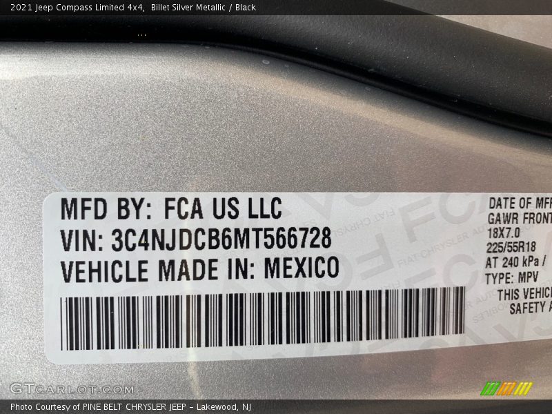 Billet Silver Metallic / Black 2021 Jeep Compass Limited 4x4