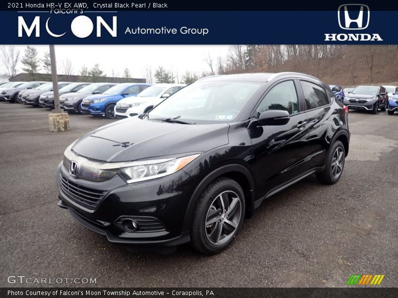 Crystal Black Pearl / Black 2021 Honda HR-V EX AWD