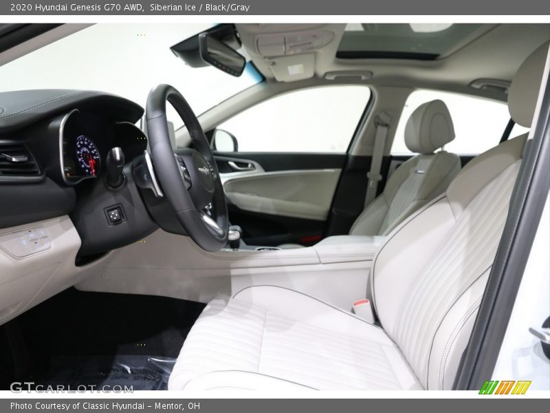 Siberian Ice / Black/Gray 2020 Hyundai Genesis G70 AWD