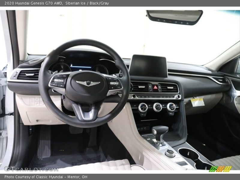 Siberian Ice / Black/Gray 2020 Hyundai Genesis G70 AWD