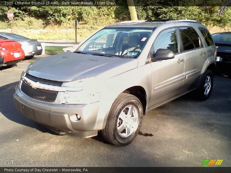 Dark Silver Metallic / Light Gray 2005 Chevrolet Equinox LS AWD