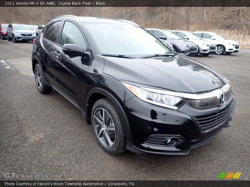 Crystal Black Pearl / Black 2021 Honda HR-V EX AWD