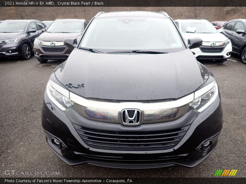 Crystal Black Pearl / Black 2021 Honda HR-V EX AWD