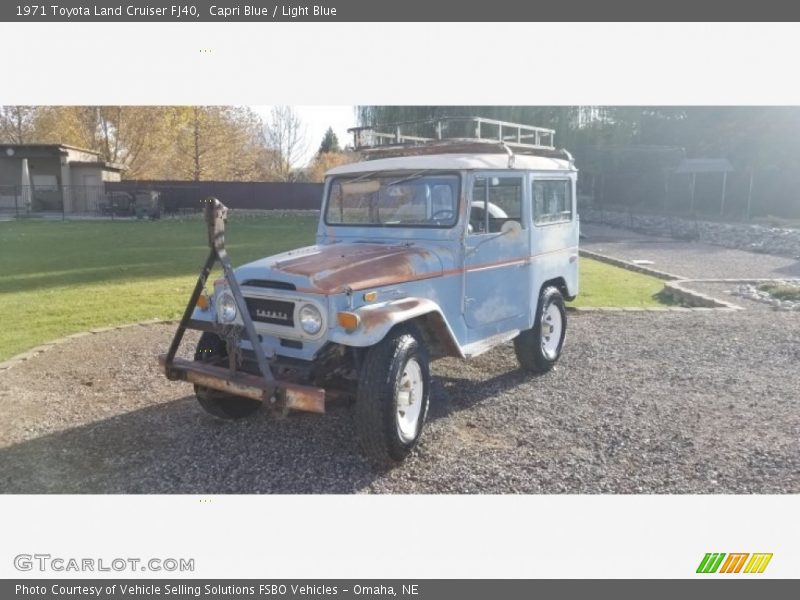 Capri Blue / Light Blue 1971 Toyota Land Cruiser FJ40