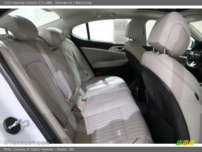 Siberian Ice / Black/Gray 2020 Hyundai Genesis G70 AWD