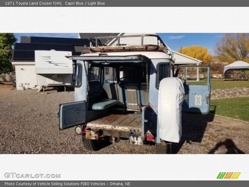 Capri Blue / Light Blue 1971 Toyota Land Cruiser FJ40