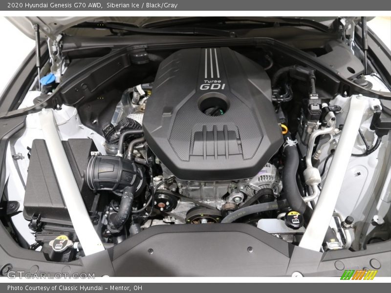 Siberian Ice / Black/Gray 2020 Hyundai Genesis G70 AWD