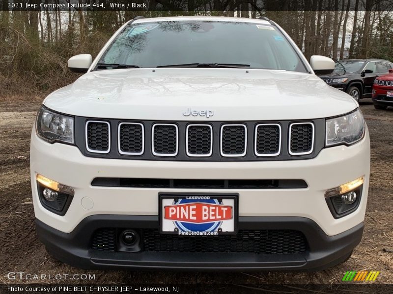White / Black 2021 Jeep Compass Latitude 4x4