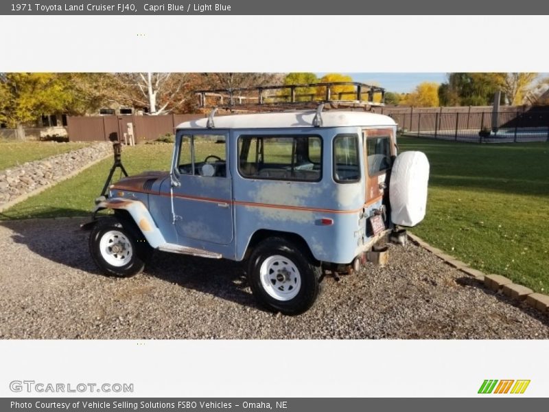 Capri Blue / Light Blue 1971 Toyota Land Cruiser FJ40