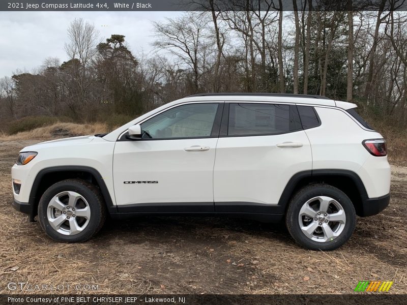  2021 Compass Latitude 4x4 White
