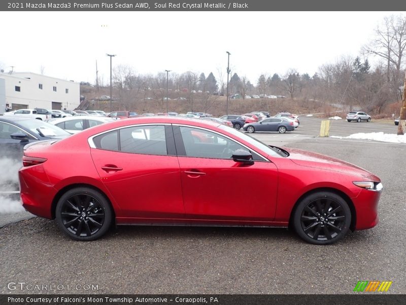 Soul Red Crystal Metallic / Black 2021 Mazda Mazda3 Premium Plus Sedan AWD