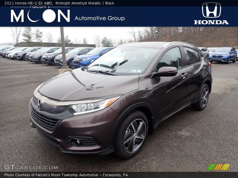 Midnight Amethyst Metallic / Black 2021 Honda HR-V EX AWD