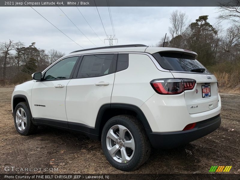 White / Black 2021 Jeep Compass Latitude 4x4
