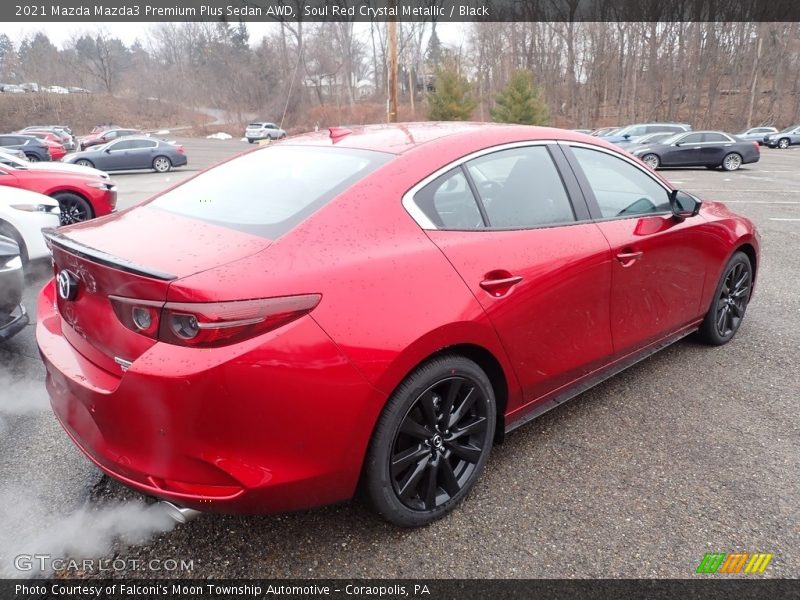 Soul Red Crystal Metallic / Black 2021 Mazda Mazda3 Premium Plus Sedan AWD