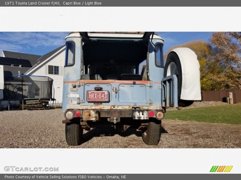 Capri Blue / Light Blue 1971 Toyota Land Cruiser FJ40