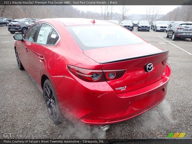 Soul Red Crystal Metallic / Black 2021 Mazda Mazda3 Premium Plus Sedan AWD