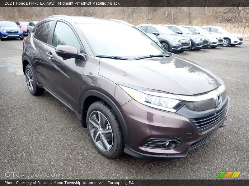 Midnight Amethyst Metallic / Black 2021 Honda HR-V EX AWD