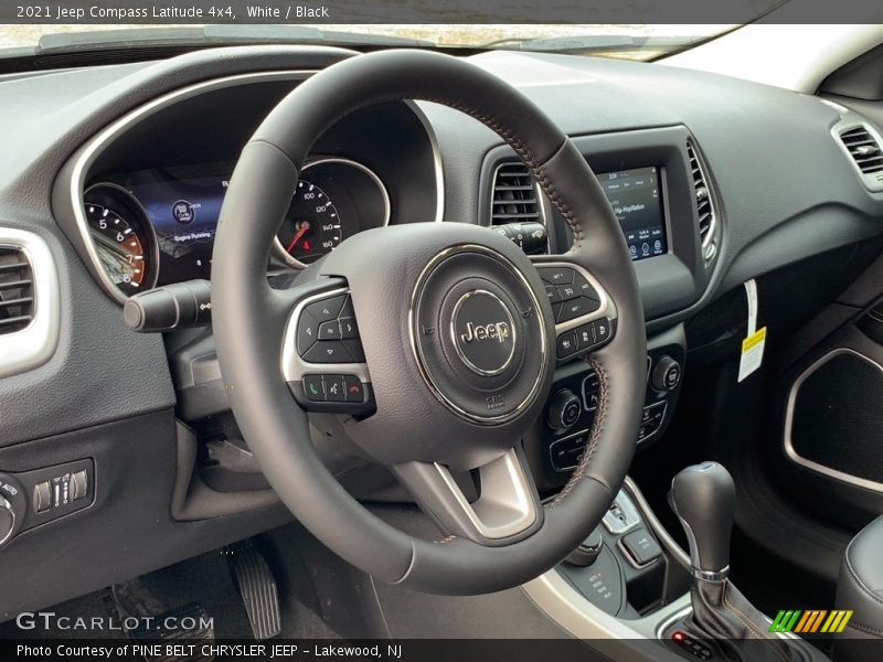 White / Black 2021 Jeep Compass Latitude 4x4