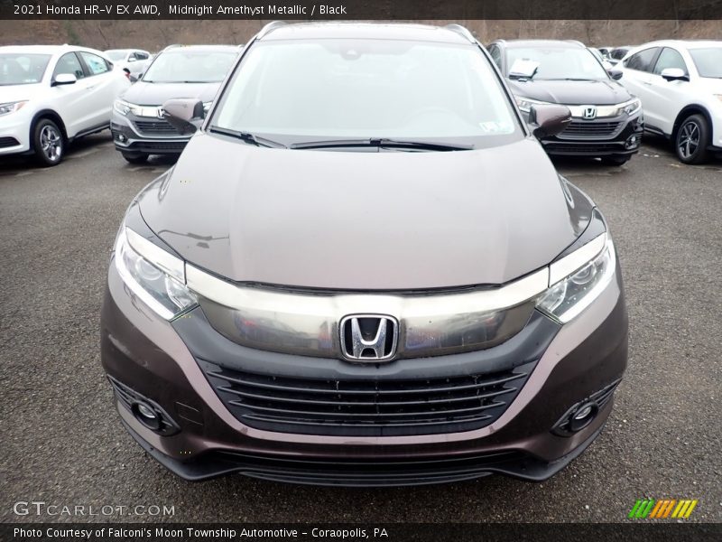 Midnight Amethyst Metallic / Black 2021 Honda HR-V EX AWD