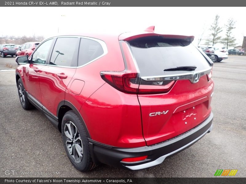 Radiant Red Metallic / Gray 2021 Honda CR-V EX-L AWD