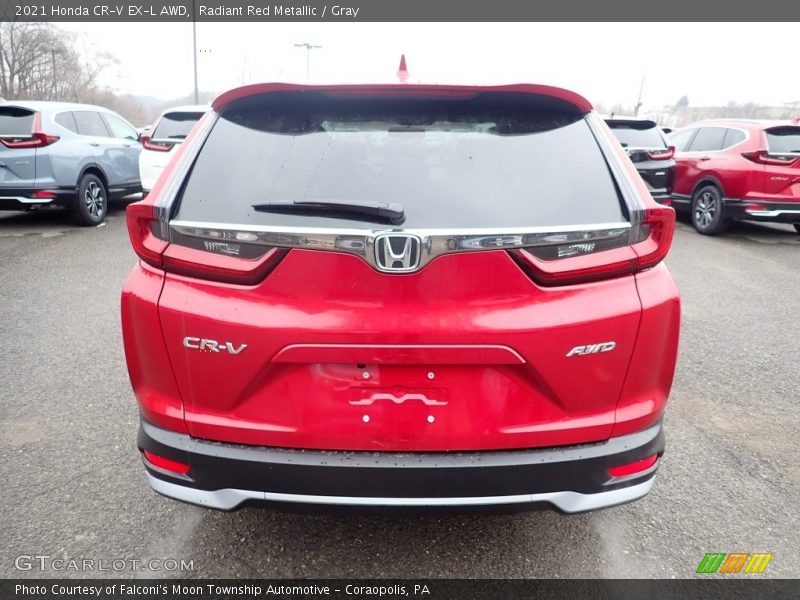 Radiant Red Metallic / Gray 2021 Honda CR-V EX-L AWD