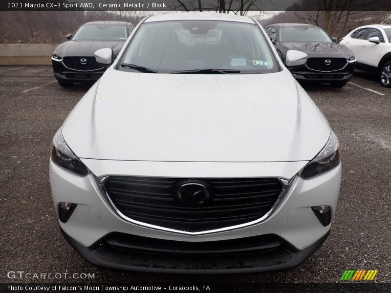 Ceramic Metallic / Black 2021 Mazda CX-3 Sport AWD