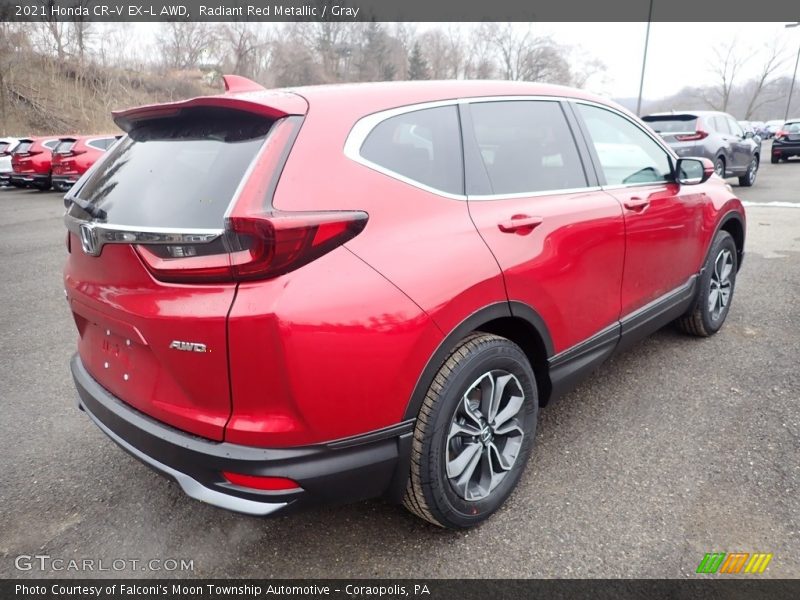Radiant Red Metallic / Gray 2021 Honda CR-V EX-L AWD