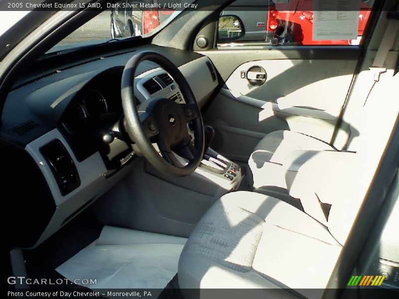 Dark Silver Metallic / Light Gray 2005 Chevrolet Equinox LS AWD