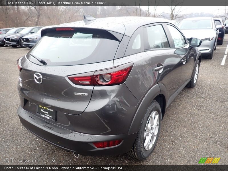 Machine Gray Metallic / Black 2021 Mazda CX-3 Sport AWD