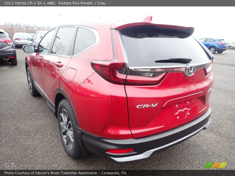 Radiant Red Metallic / Gray 2021 Honda CR-V EX-L AWD