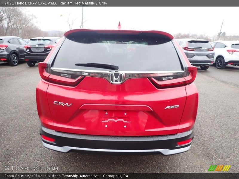 Radiant Red Metallic / Gray 2021 Honda CR-V EX-L AWD
