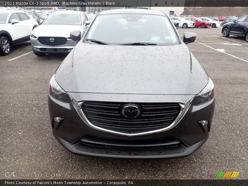 Machine Gray Metallic / Black 2021 Mazda CX-3 Sport AWD