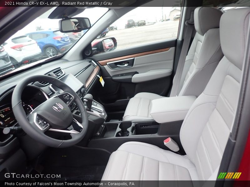 Radiant Red Metallic / Gray 2021 Honda CR-V EX-L AWD