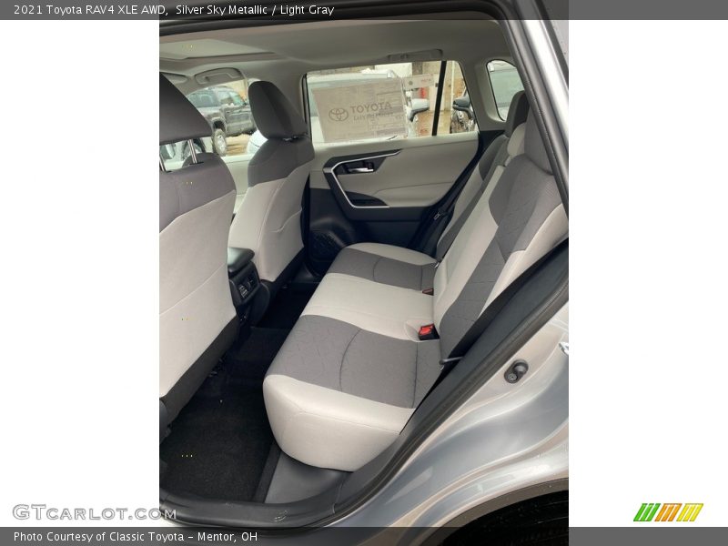Silver Sky Metallic / Light Gray 2021 Toyota RAV4 XLE AWD