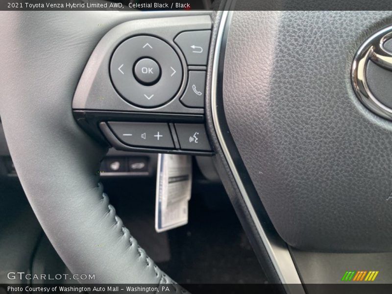 Celestial Black / Black 2021 Toyota Venza Hybrid Limited AWD